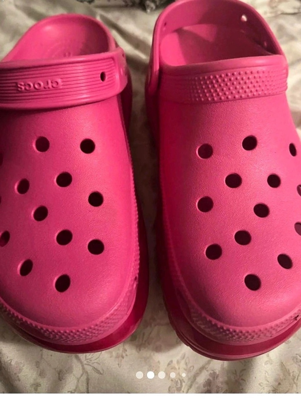 2 CROCS high clogs Clogs Pink & Black